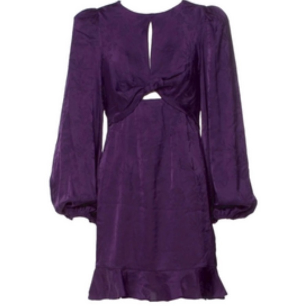 ASTR THE Label - Beautiful Deep Purple Long Sleeve Dress. NWT